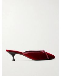 Herbert Levine - 24/7 50 Bow-Detailed Velvet Pumps - Lyst