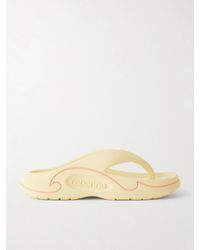 Rabanne - 3D Logo-Embossed Thong Sandals - Lyst