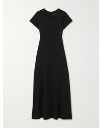 Another Tomorrow - Net Sustain Fitted Tee Midikleid Aus Jersey Aus Einer Mischung Aus Biobaumwolle Und Tencel Lyocell - Lyst