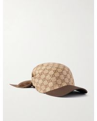 Gucci - Cotton Twill-Trimmed Printed Silk-Twill Baseball Cap - Lyst