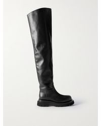 Bottega Veneta - Cuissard Leather Over-The-Knee Boots - Lyst