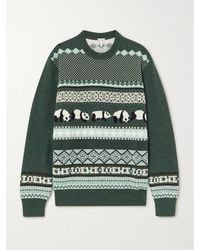 Loewe - Suna Fujita Intarsia Wool-Blend Sweater - Lyst