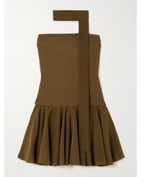 Esse Studios - Illi Trägerloses Minikleid Aus Stretch-Strick Und Crêpe De Chine Aus Seide Mit Schal - Lyst