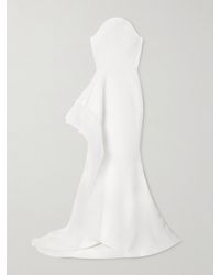Maticevski - Epitome Asymmetric Strapless Tulle-Trimmed Cady Gown - Lyst