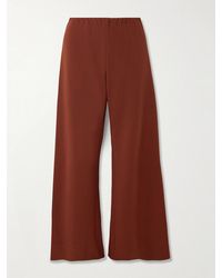 La Ligne - Colby Recycled Stretch-Crepe Wide-Leg Pants - Lyst
