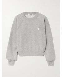 ÉTERNE - Embroidered Cotton And Modal-Blend Jersey Sweatshirt - Lyst
