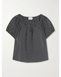 Deiji Studios - Striped Organic Cotton-Poplin Top - Lyst