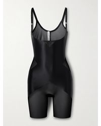 Spanx - Shape Satin-X Open-Bust Mid-Thigh Bodysuit - Lyst
