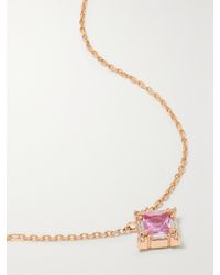 Suzanne Kalan - 18-Karat Rose, Sapphire And Diamond Necklace - Lyst
