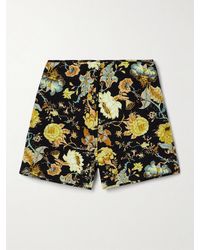 Ulla Johnson - Cade Quilted Floral-Print Silk Shorts - Lyst