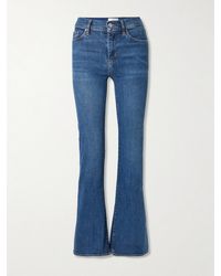 FRAME - The Icon Long Mid-Rise Flared Jeans - Lyst