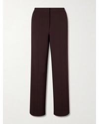 Another Tomorrow - Stretch-Jersey Straight-Leg Track Pants - Lyst