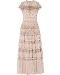 Needle & Thread Andromeda Embellished Tulle Gown - Multicolour