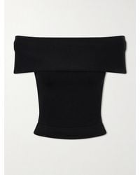 Jonathan Simkhai - Callahan Cropped Off-The-Shoulder Wool Top - Lyst