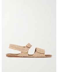 KHAITE - Boden Raffia Sandals - Lyst