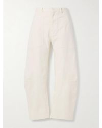 Nili Lotan - Shon Barrel-Hose Aus Twill Aus Einer Baumwollmischung - Lyst