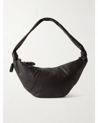 Lemaire - Croissant Large Paneled Textured-Leather Shoulder Bag - Lyst