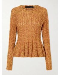 Proenza Schouler - Joelle Cable-Knit Mohair-Blend Sweater - Lyst