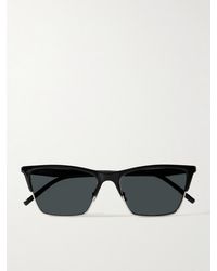 Saint Laurent - D-Frame Acetate And-Tone Sunglasses - Lyst