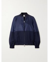 Moncler - Gobie Satin And Cotton-Blend Twill Bomber Jacket - Lyst