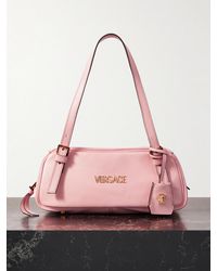 Versace - Tag Schultertasche Aus Leder Mit Verzierung - Lyst