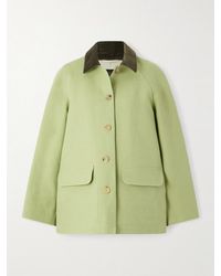 Loro Piana - Broderick Corduroy-Trimmed Linen And Silk-Blend Coat - Lyst