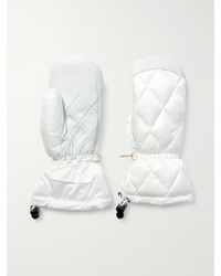 Bogner - Selia Quilted Padded Shell And Leather Ski Mittens - Lyst