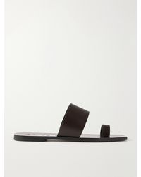 Aeyde - Sibel Leather Flat Sandals - Lyst