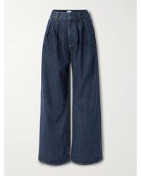 Citizens of Humanity - Petra Pleated High-Rise Wide-Leg Jeans - Lyst