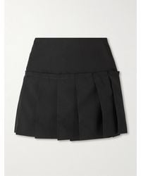McQueen - Mini-Wickelrock Aus Woll-Twill Mit Fransen Und Falten - Lyst