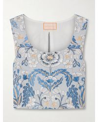 Marta Ferri - Embroidered Woven Blouse - Lyst
