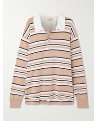 Sanderlak - Striped Cotton-Jersey Polo Shirt - Lyst