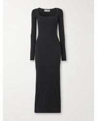 ÉTERNE - Maxikleid Aus Geripptem Stretch-Jersey - Lyst