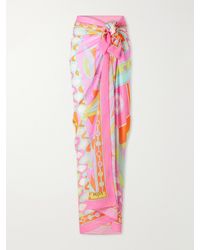 PUCCI - Printed Cotton-Voile Pareo - Lyst