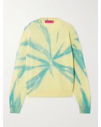 The Elder Statesman - Mythic Tranquility Pullover Aus Kaschmir Mit Batikmuster - Lyst