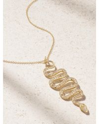 Ileana Makri - Mamba 18-Karat Diamond Necklace - Lyst