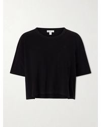 James Perse - Cropped Cotton-Blend Jersey T-Shirt - Lyst