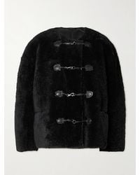 TOTEME - Teddy Shearling Clasp Jacket - Lyst