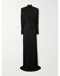 Stella McCartney - Crepe-Jersey Turtleneck Gown - Lyst