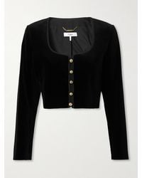 Chloé - Veste Raccourcie En Velours De Coton - Lyst