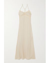 Love Stories Portia Lace-trimmed Satin Nightdress - White