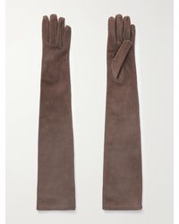 Nour Hammour - Suede Gloves - Lyst