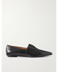 Tod's - 10K Leather Pointed-Toe Ballet Flats - Lyst