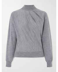 Givenchy - Draped Wool-Blend Turtleneck Sweater - Lyst