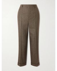 Loro Piana - Louis Cropped Wool And Cashmere-Blend Straight-Leg Pants - Lyst
