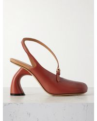 Dries Van Noten - Leather Slingback Pumps - Lyst