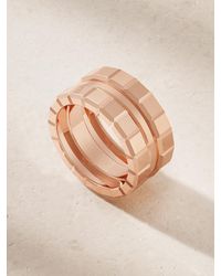 Chopard - Ice Cube 18-Karat Rose Ring - Lyst