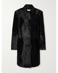 Nour Hammour - Paneled Cow Hair Coat - Lyst