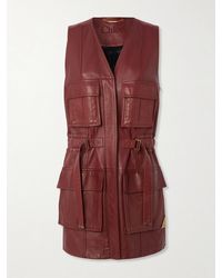 Chloé - Weste Aus Leder Mit Schnallen - Lyst