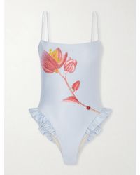 Agua Bendita - Montaña Bead-Embellished Stretch Recycled Swimsuit - Lyst